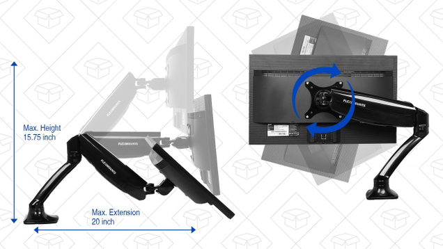 FLEXIMOUNTS Desk Monitor Mount | $33 | Amazon | Promo code NYNAJMPA